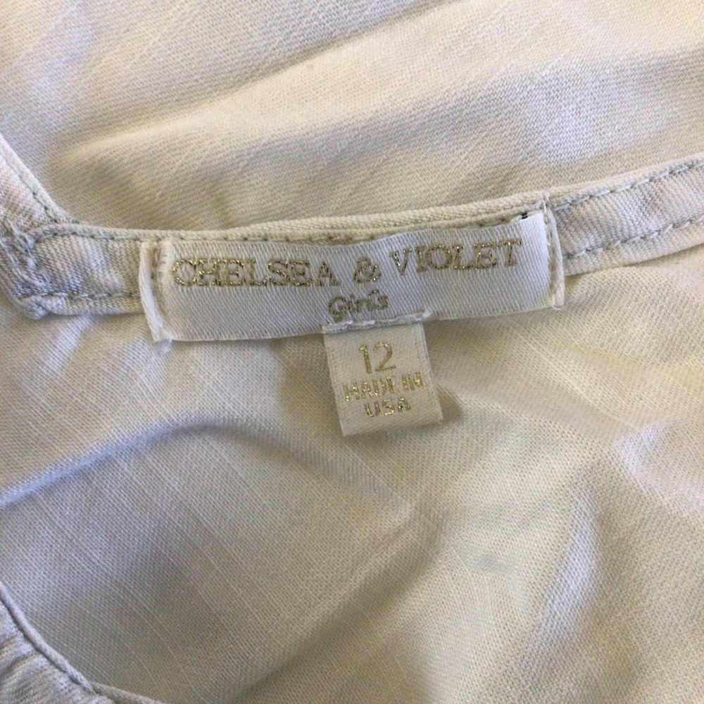 Chelsea & Violet Girls Blue and White Tie Dye Dress - Size 12 - Picture 7 of 10